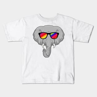 Elephant with Sunglasses Kids T-Shirt